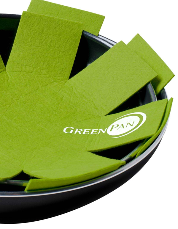 Фото - Набір захисних вкладишів для зберігання посуду Green Pan 2 шт. 27+34 см салатовий (CC000749-001)