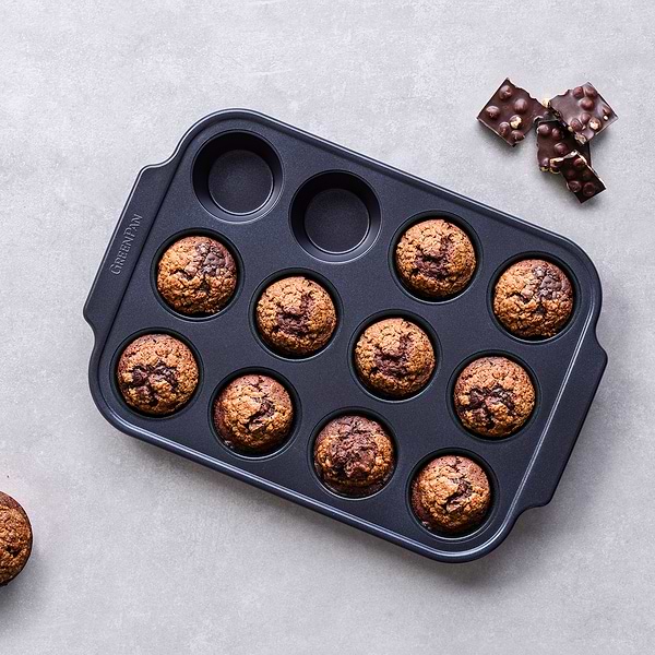 Фото - Форма для приготовления Green Pan для кексов 40х28х4,3 см на 12 шт. (CC007766-001)