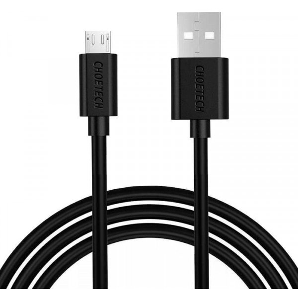 Кабель синхронізації даних Choetech USB2.0 AM-MicroUSB M, 1.2m 2.4A, PVC (AB003)