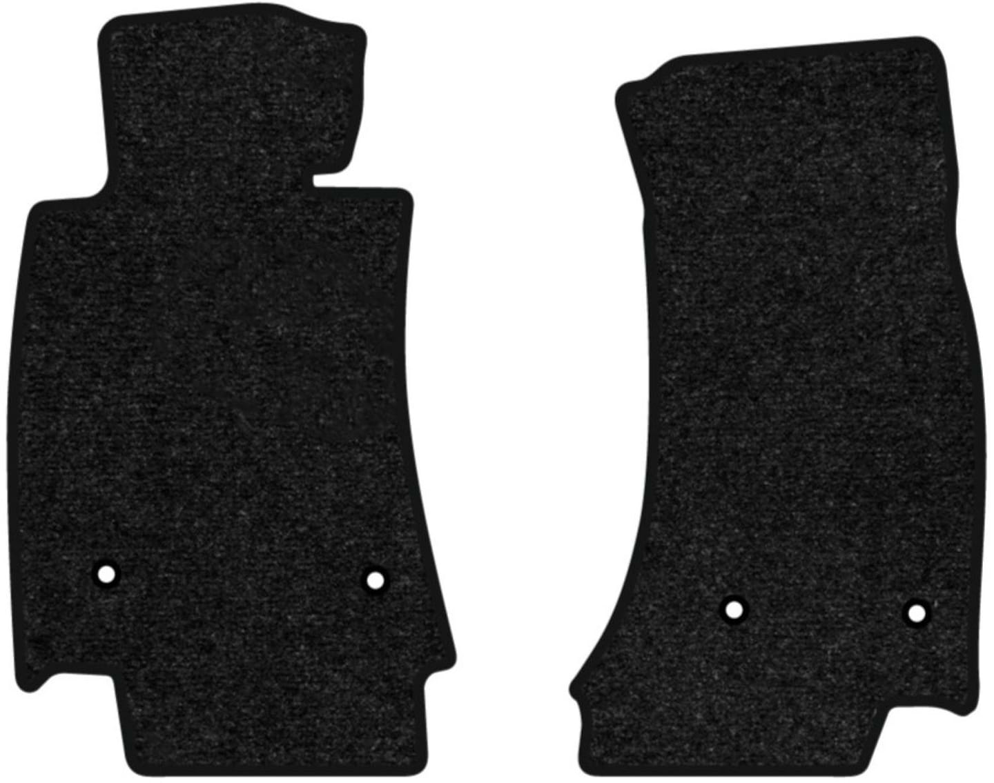 Килимки ворсові в салон авто EVAtech Standard для Cadillac CTS 2013-2019 3 покоління Sedan USA чорний кант CC23447AB2OU4VEB