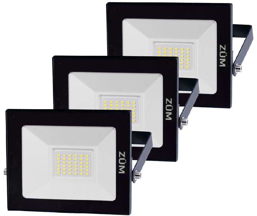 Світлодіодний прожектор ZUM набір 30 6400K 3 шт. (000057192)