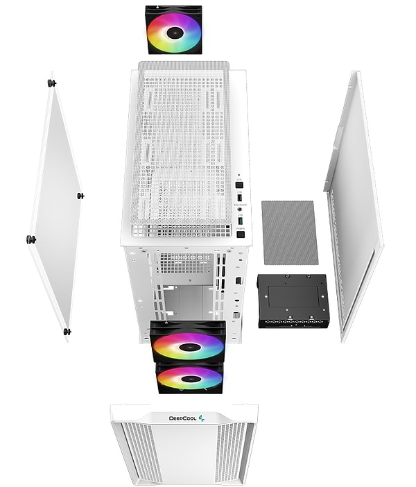 Фото - Корпус Deepcool CC360 WH ARGB (R-CC360-WHAPM3-G-1) без БП