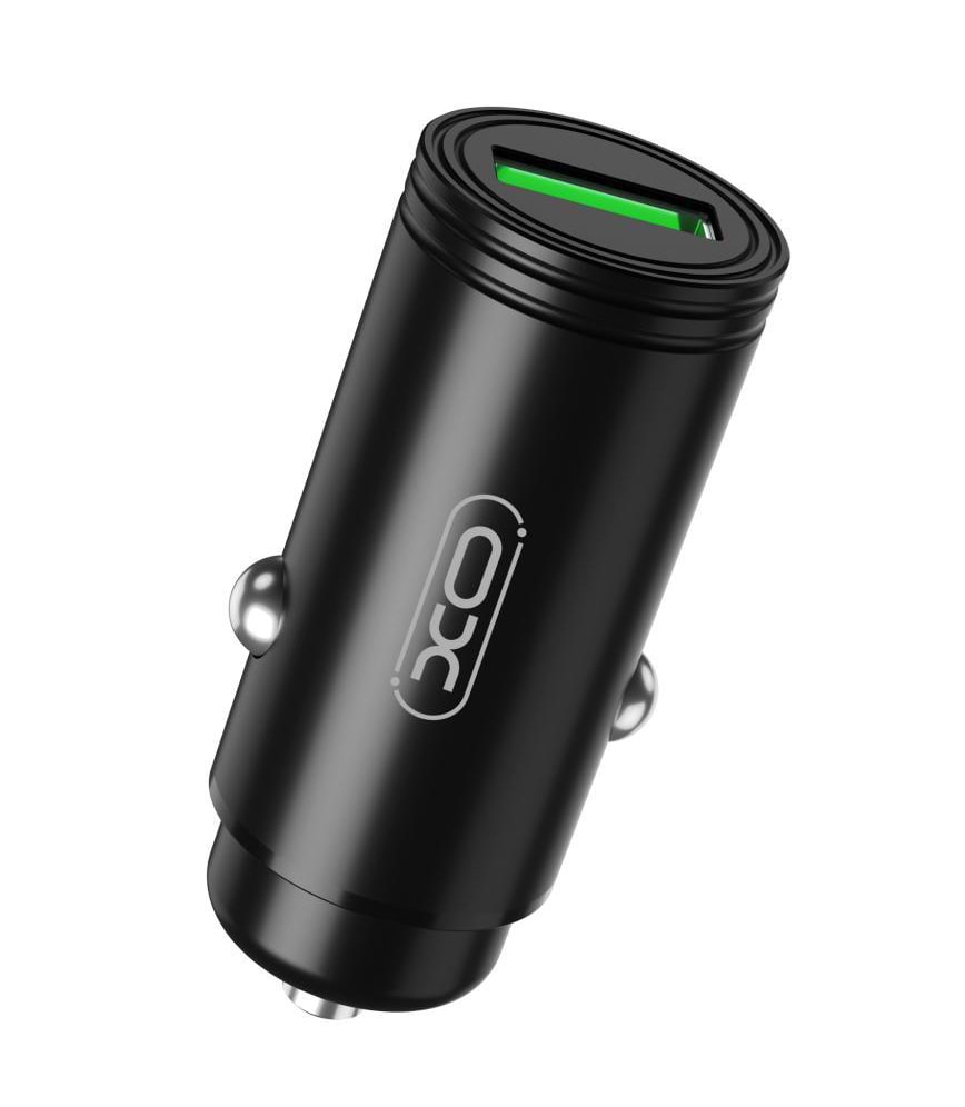 Автомобільний зарядний пристрій XO 1 USB QC 3.0 Black (CC39-BK)