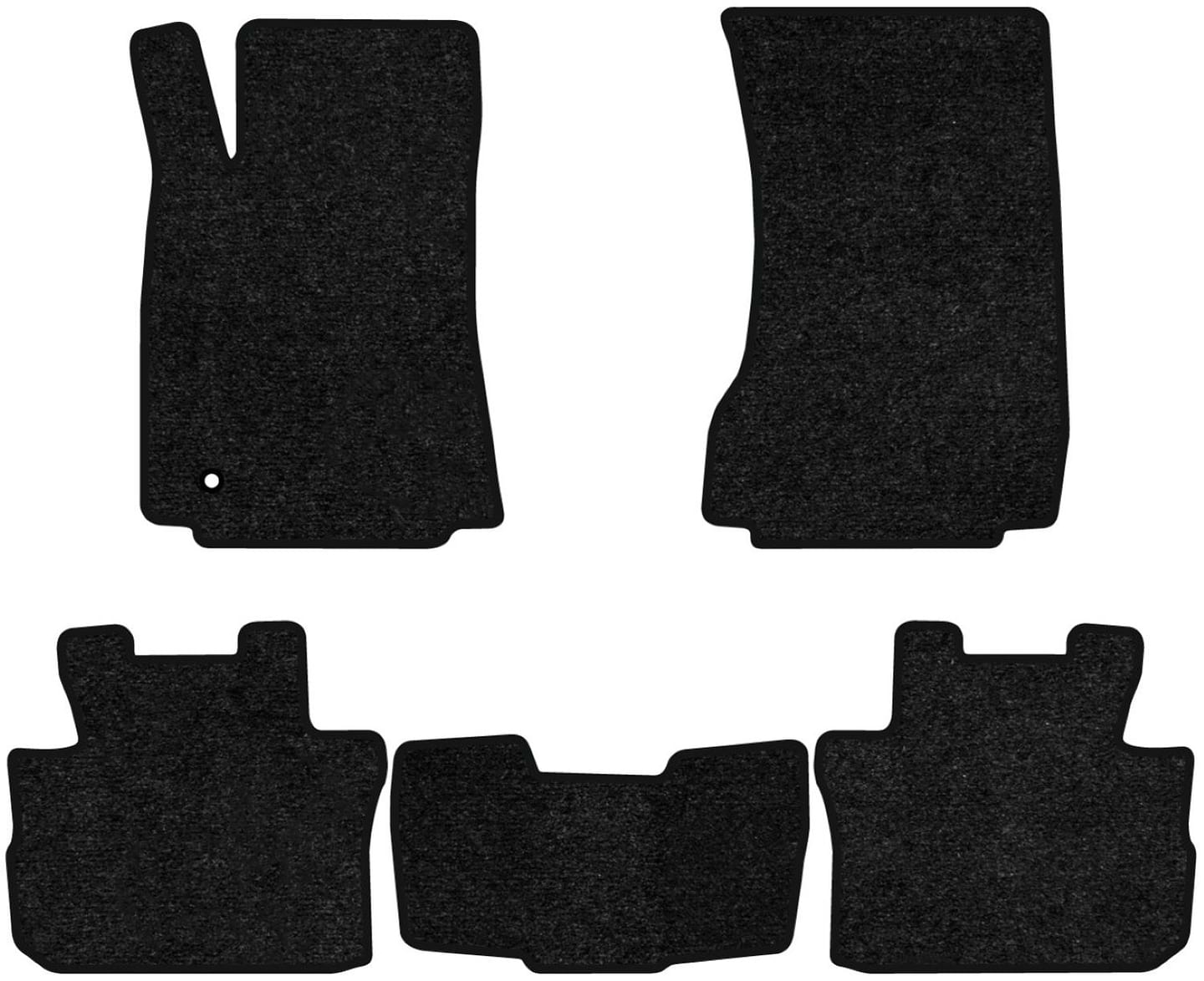 Коврики ворсовые в салон авто EVAtech Standard для Cadillac CTS Sport Wagon 2008-2013 2 поколение Combi EU черный кант CC43940C5AV1VEB