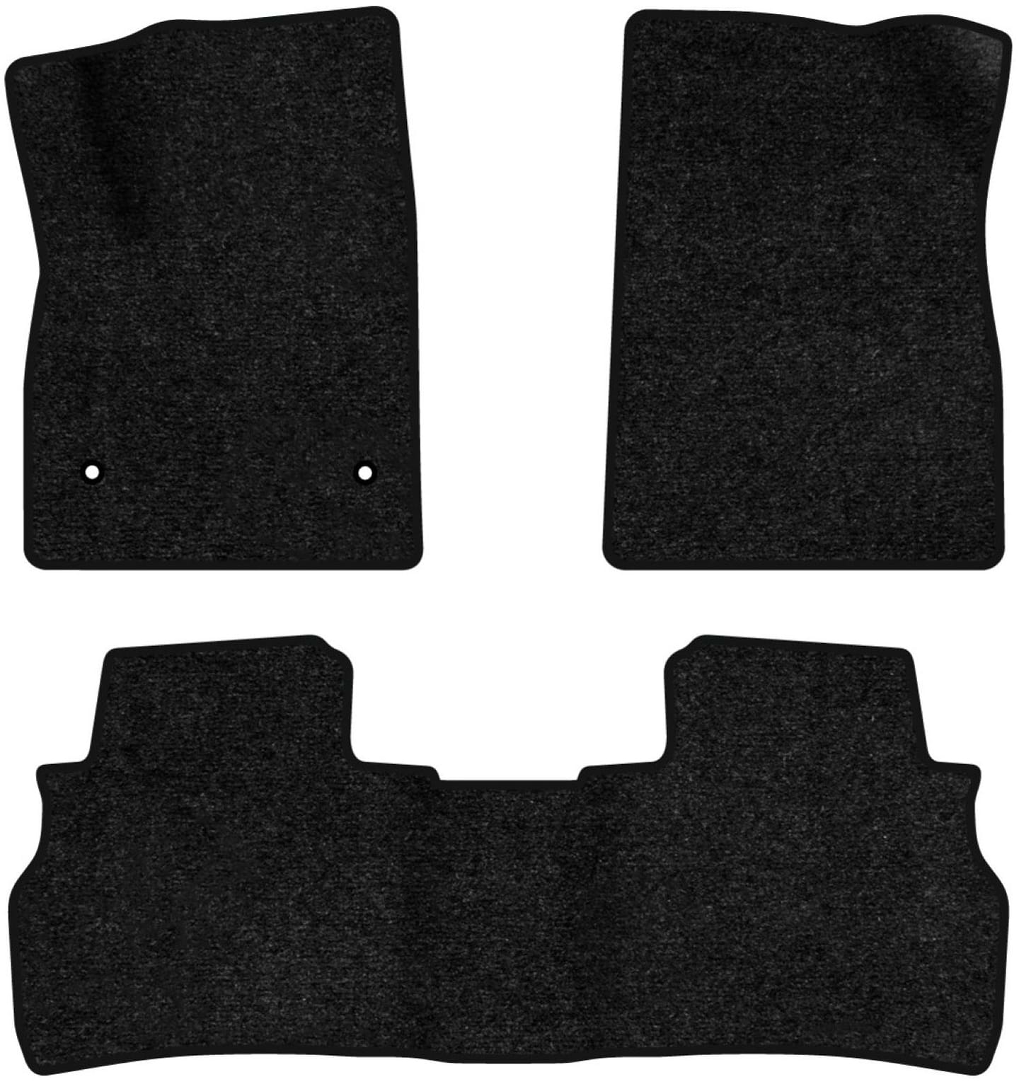 Коврики ворсовые в салон авто EVAtech Standard для Cadillac XT6 2019 1 поколение SUV USA черный кант CC44204ZD3OU2VEB