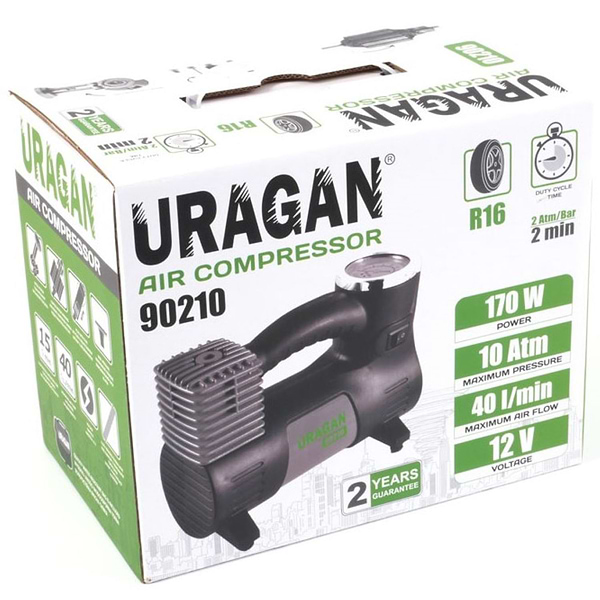 Фото - Автокомпрессор URAGAN 90210