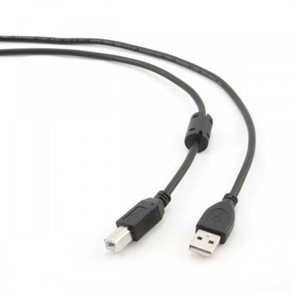 Фото - Кабель USB type A - USB type B Cablexpert USB2.0 феррит A-папа/B-папа, 1.5 м (CCFB-USB2-AMBM-1.5M)