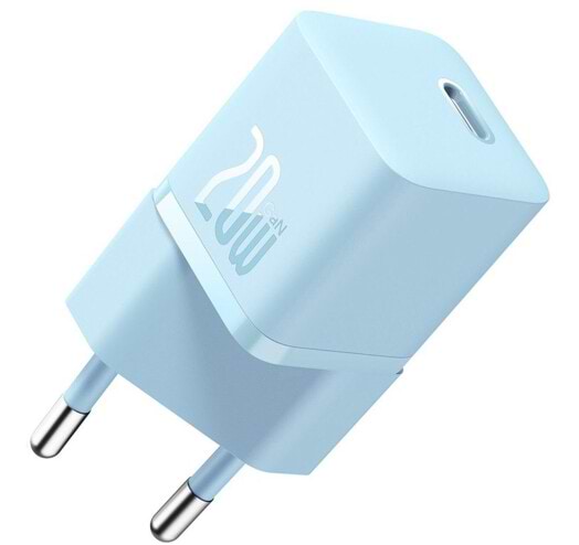 Мережевий зарядний пристрій Baseus GaN5 FC mini 1C 20W Blue (CCGN050103)