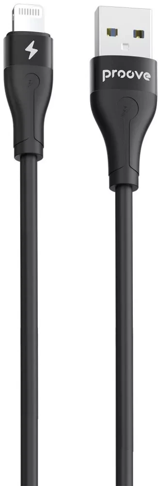Кабель Proove Soft Silicone USB to Lightning 2.4A 2m Black (CCSO20001121)