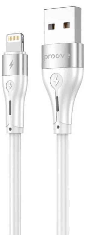 Кабель синхронізації даних Proove Soft Silicone USB to Lightning 2.4A 2 m White (CCSO20001122)