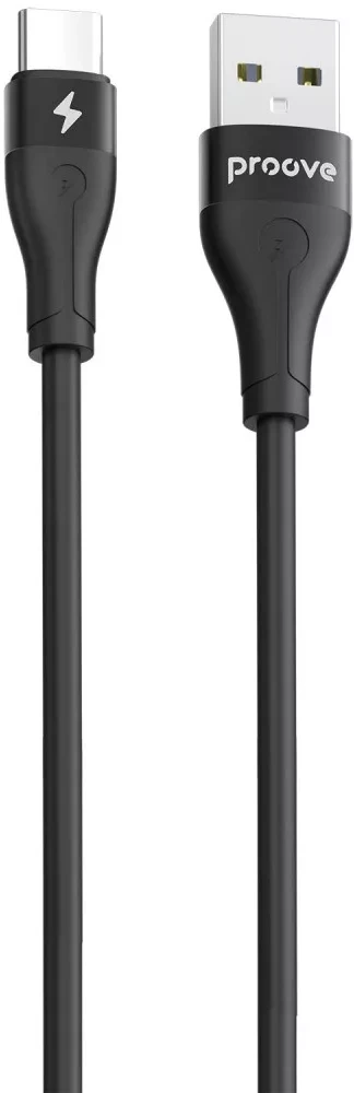 Кабель Proove Soft Silicone USB to Type-C 3A 2m Black (CCSO20001221)