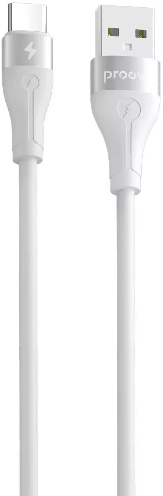 Кабель Proove Soft Silicone USB to Type-C 3A 2 m White (CCSO20001222)