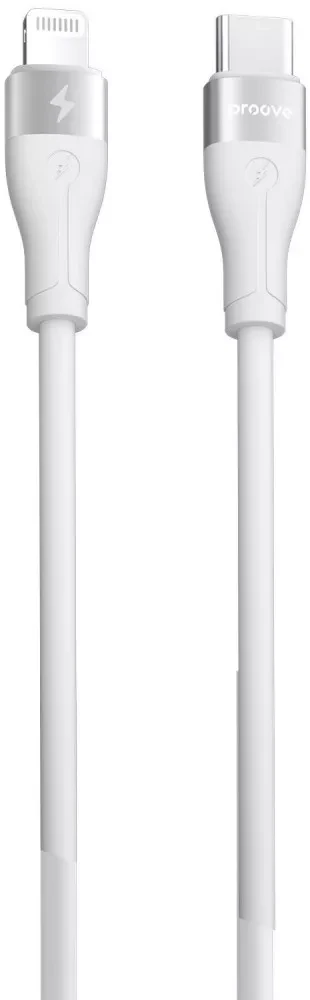 Кабель Proove Soft Silicone Type-C to Lightning 27W (2m) white (CCSO27002122)