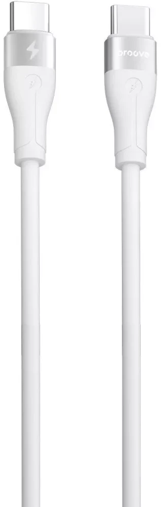 Кабель Proove Soft Silicone Type-C to Type-C 60W (2m) white (CCSO60002222)