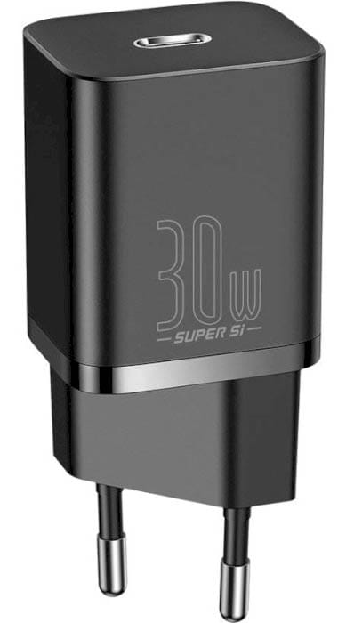 Фото - Сетевое зарядное устройство Baseus 30W Super-Si EU (CCSUP-J01) Black