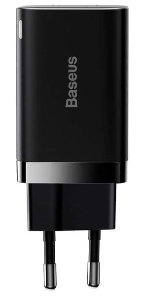 Мережевий зарядний пристрій Baseus Super Si Pro Quick Charger C+U 30W EU Black (CCSUPP-E01) - Фото 1