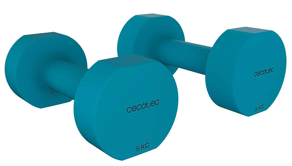 Фото - Набір гантель Cecotec Drumfit 500 DoubleNeo 2 шт. по 5 кг (CCTC-07202)