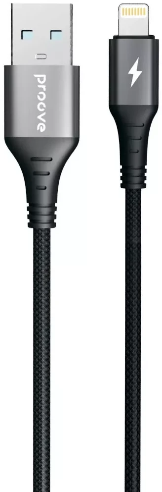 Кабель Proove WireX USB to Lightning 2.4A 1m Black (CCWX12001201)