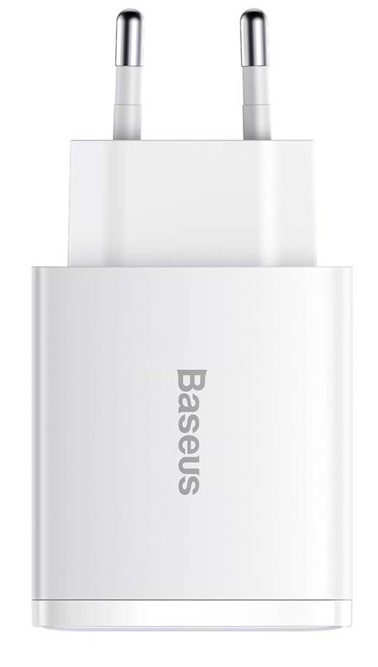 Фото - Сетевое зарядное устройство Baseus Compact Quick Charger 30W QC+ PD White (CCXJ-E02)