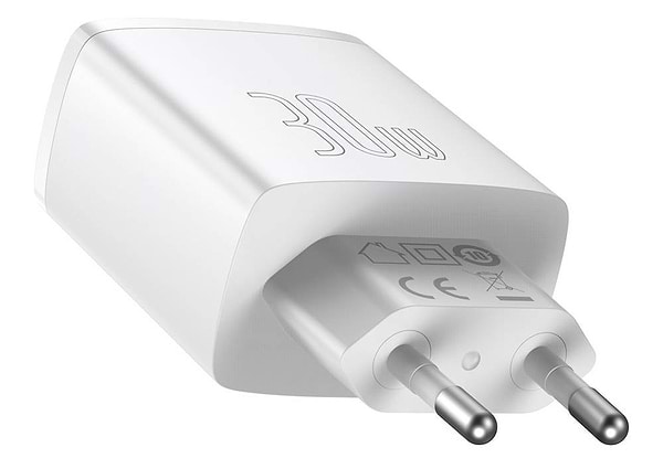 Фото - Сетевое зарядное устройство Baseus Compact Quick Charger 30W QC+ PD White (CCXJ-E02)
