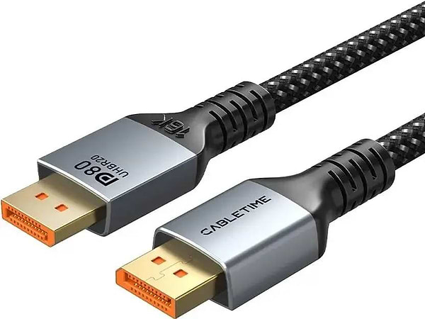 Фото - Кабель Cabletime DisplayPort - DisplayPort v2.1 (M/M) 16K 1 м Black (CD13H)