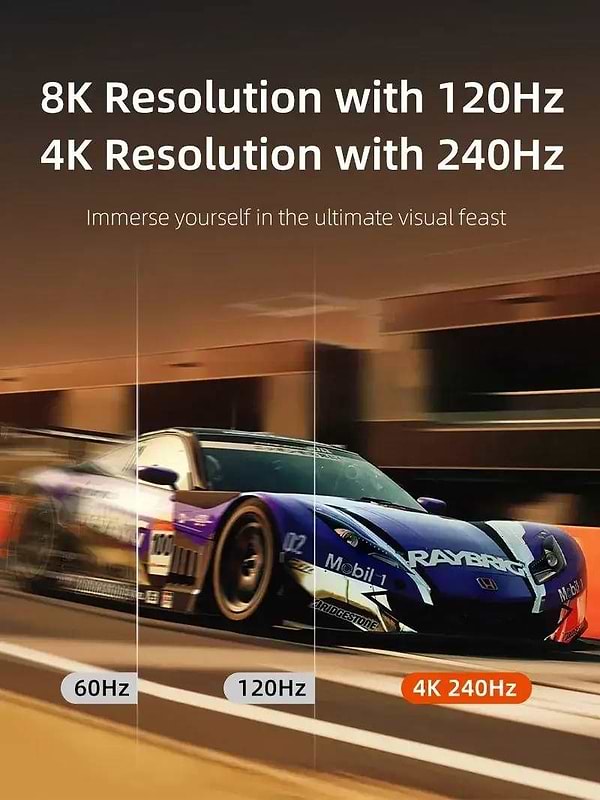 Фото - Кабель Cabletime DisplayPort - DisplayPort v2.1 (M/M) 16K 1 м Black (CD13H)