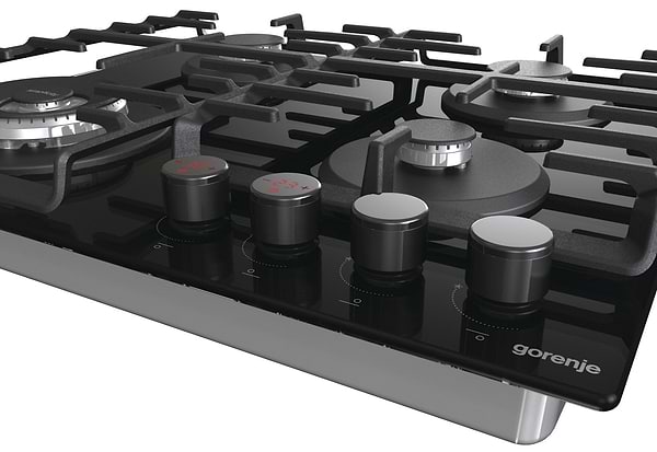 Фото - Уцінка - Варильна поверхня газова Gorenje GKTW642SYB Black