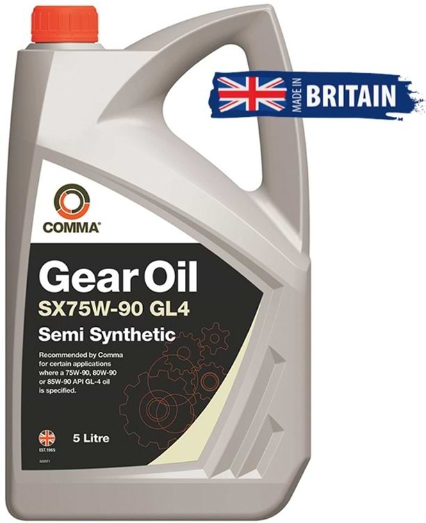 Масло для авто COMMA GEAR OIL SX75W-90 GL4 5л (SXGL45L)