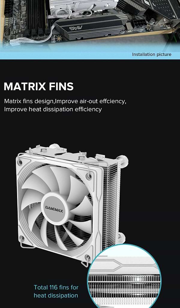 Фото - Процессорный кулер Gamemax Ice Surface Black