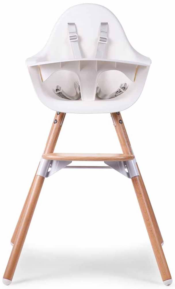 Стільчик для годування класичний Childhome Evolu 2 Natural/White (CHEVOCHNW) - Фото 1