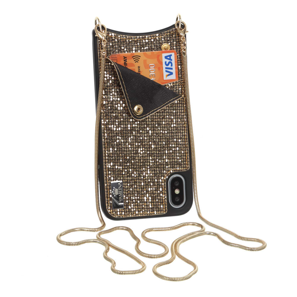 Чохол для смартфону BeCover Glitter Wallet for Apple iPhone Xs Max Gold (703622) - Фото 1