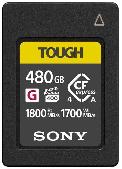 Карта пам'яті Sony CFexpress Type A 480GB R1800/W1700 Tough (CEAG480T.CE7)
