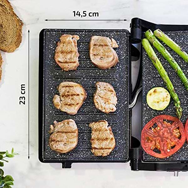 Фото - Гриль-барбекю електричний Cecotec Rock'nGrill 750 Full Open