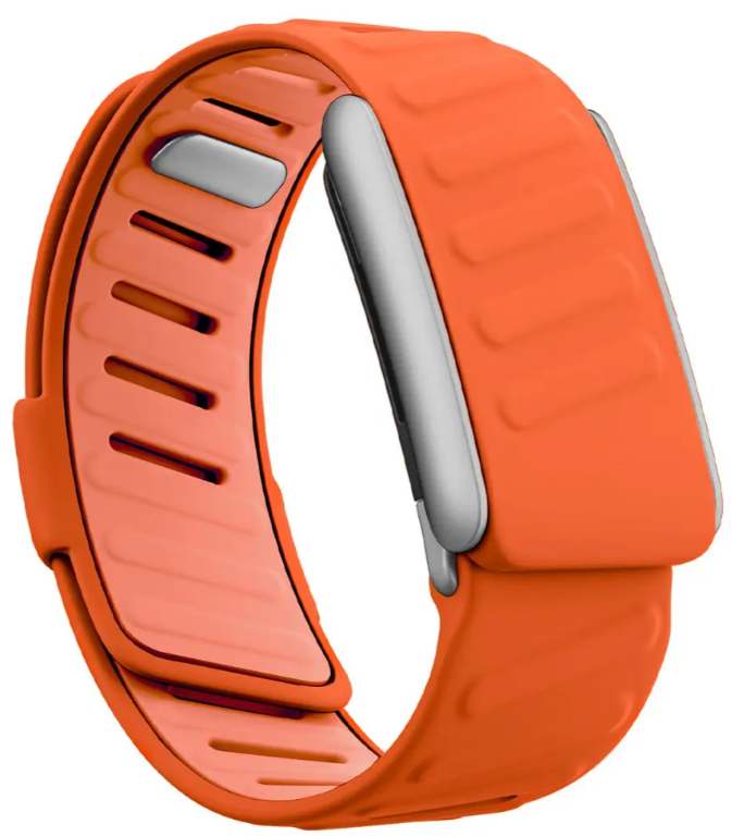 Ремешок для фитнес-браслета Armorstandart Silicone Tech for Whoop MG Orange with Silver (ARM93103)