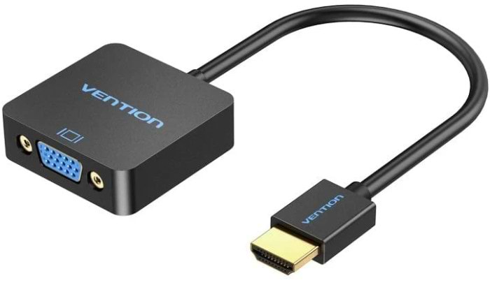 Перехідник Vention HDMI M - VGA F 0.15 м Micro USB (F) powered (ACRBB)
