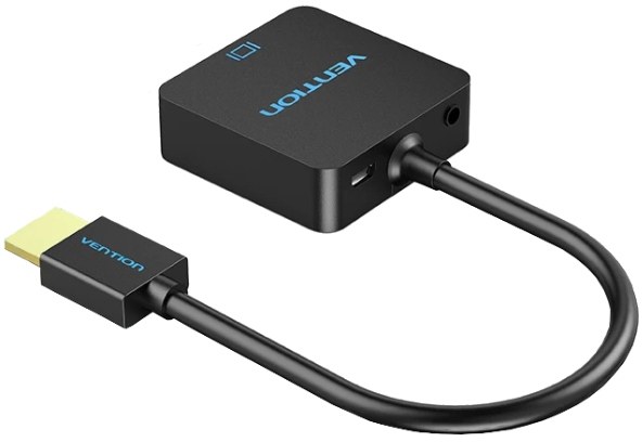 Фото - Переходник Vention HDMI M - VGA F 0.15 м Micro USB (F) powered (ACRBB)