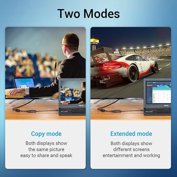 Фото - Переходник Vention HDMI M - VGA F 0.15 м Micro USB (F) powered (ACRBB)