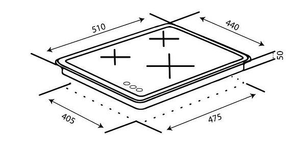 Фото - Варочная панель газовая Ventolux HG430-L3 CEST (BK)