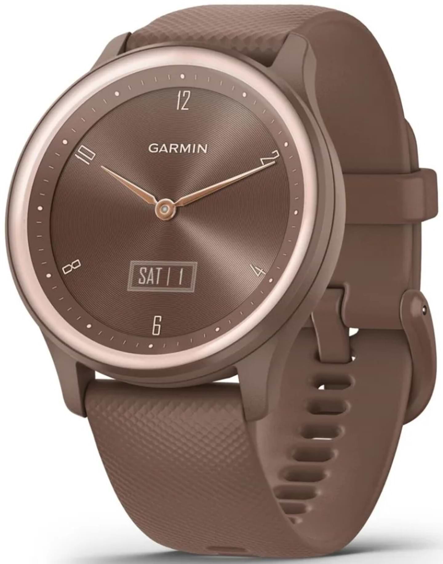 Смарт-часы Garmin vivomove Sport, Cocoa, Silicone (010-02566-02) - Фото 1