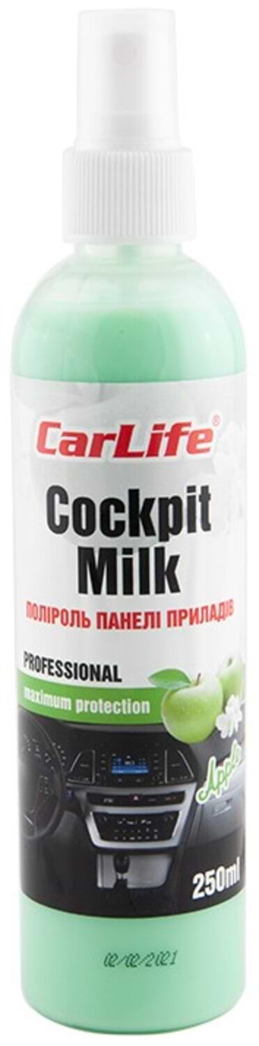 Фото - Полироль для авто CarLife Яблоко Cockpit Milk 250 мл (CF037)