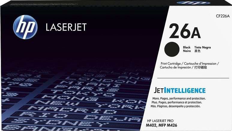 Картриджі для лазерних принтерів HP 26A LJ Pro M402d/M402dn/M402n/M426dw/ M426fdn/M426fdw Black (CF226A) - Фото 1