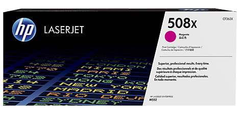 Фото - Картриджі для лазерних принтерів HP 508X CLJ M552dn/M553dn/n/x Magenta (CF363X)