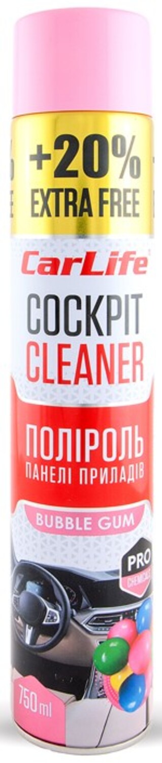Фото - Поліроль для авто CarLife Бабл гам Cockpit Cleaner 750 ml (CF759)