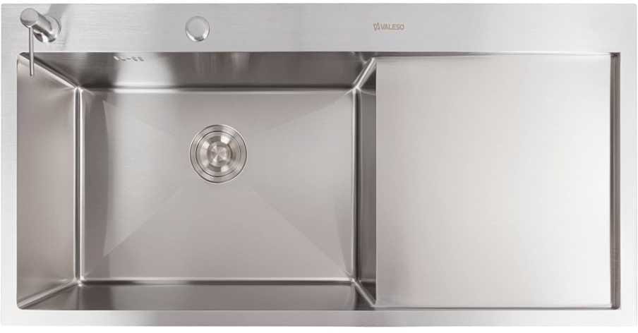 Мийка кухонна VALESO нержавійка CM 100x50 L Handmade (3.0/0.8)