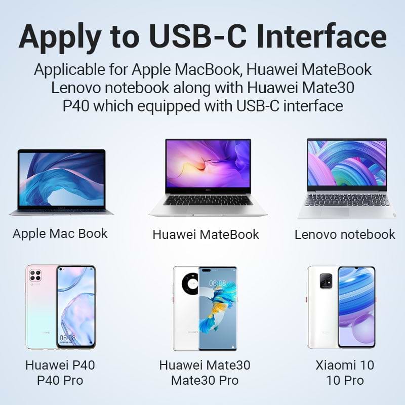 Фото - Переходник USB Type-C - RJ-45 Vention USB 3.1 Type-C - RJ45 (CFABB)