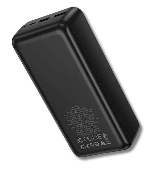 Фото - Батарея мобильная BOROFONE BJ80B Clever PD20W + QC22.5W 30000 mAh Black (714874)