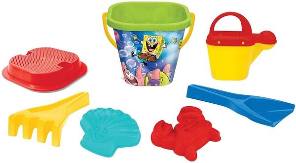 Фото - Набір для гри в пісочниці Wader 7 ел. "Губка Боб", Spongebob (81642)