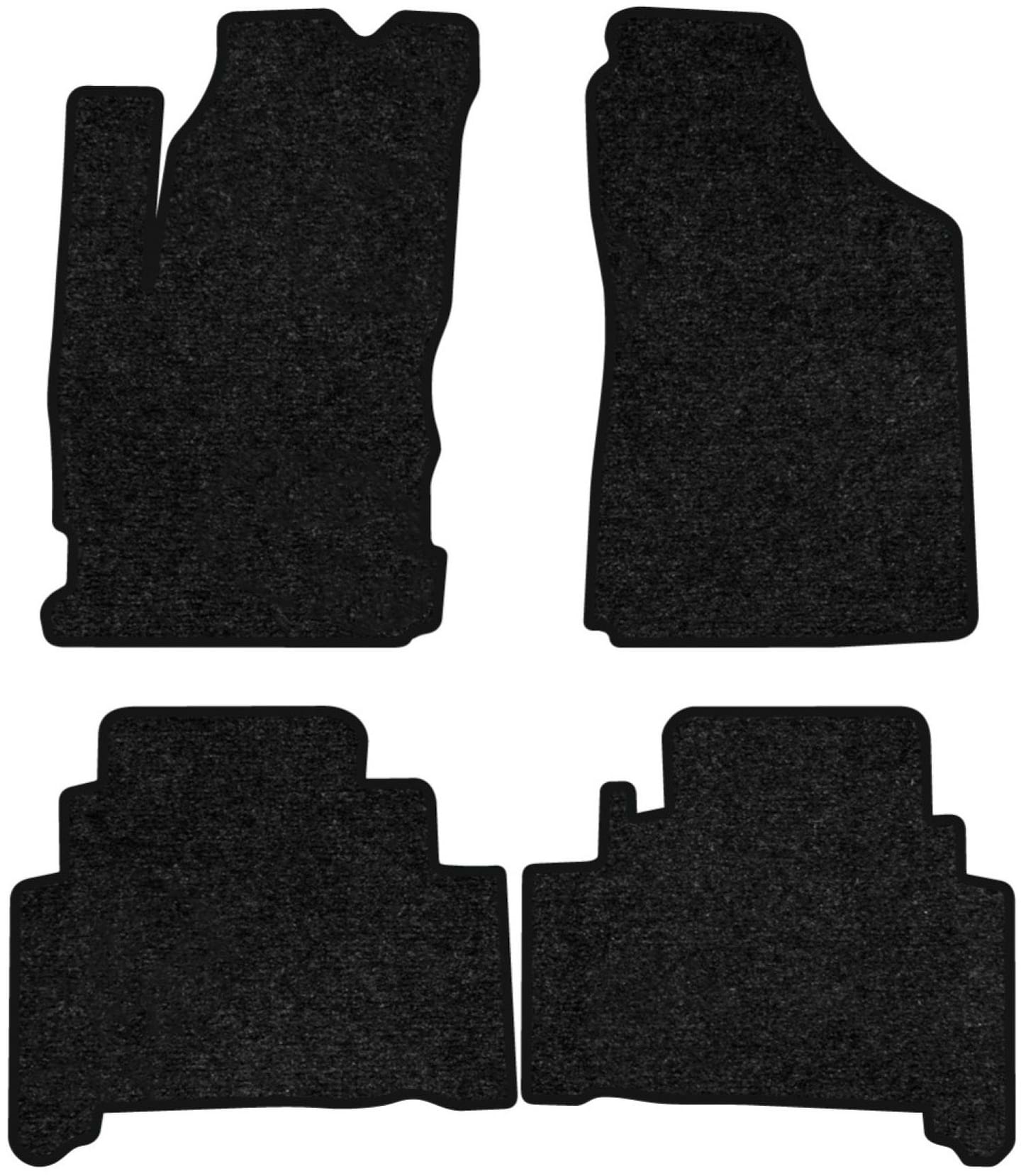 Коврики ворсовые в салон авто EVAtech Standard для Changan OS A600 EV 2021 1 поколение Minivan China черный кант CG42741PVC4VEB