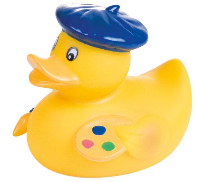 Іграшка для ванної Canpol babies Каченя Художник (2/992_blu) - Фото 1