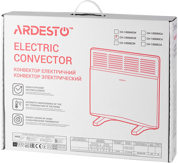 Фото - Конвектор Ardesto CH-1000MCW